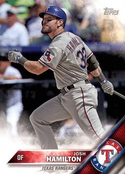 2016 Topps Texas Rangers #TRA-8 Josh Hamilton Front