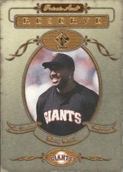 2001 Pacific Private Stock - Private Stock Reserve #18 Barry Bonds  Front