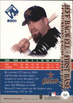 2001 Pacific Private Stock - Silver (Retail) #50 Jeff Bagwell  Back