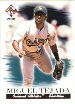 2001 Pacific Private Stock - Silver (Retail) #87 Miguel Tejada  Front