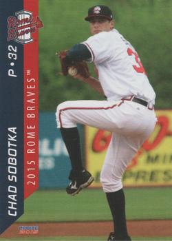 2015 Choice Rome Braves #25 Chad Sobotka Front