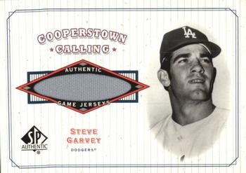 2001 SP Authentic - Cooperstown Calling Game Jersey #CC-SG Steve Garvey  Front