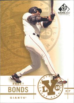 2001 SP Game Bat - Lumber Yard #Y6 Barry Bonds  Front
