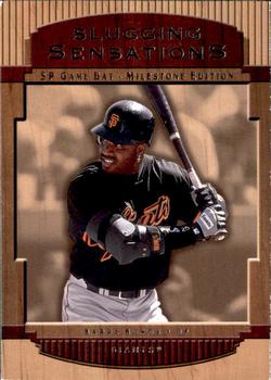 2001 SP Game Bat Milestone - Slugging Sensations #SS-5 Barry Bonds  Front