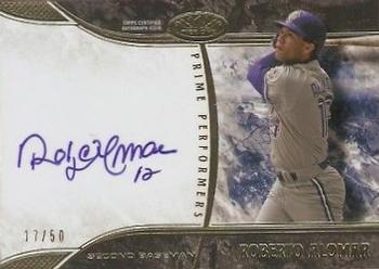 2016 Topps Tier One - Prime Performer Autographs #PP-RA Roberto Alomar Front