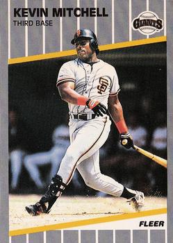 1989 Fleer #336 Kevin Mitchell Front