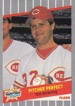 1989 Fleer #629 Pitcher Perfect (Tom Browning) Front