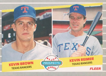 1989 Fleer #641 Kevin Brown / Kevin Reimer Front