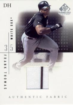 2001 SP Game Used Edition - Authentic Fabric #FTh Frank Thomas  Front