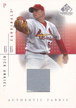 2001 SP Game Used Edition - Authentic Fabric #RA Rick Ankiel Front