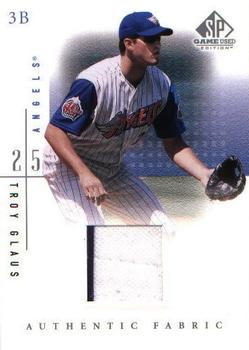 2001 SP Game Used Edition - Authentic Fabric #TGl Troy Glaus  Front