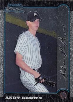 1999 Bowman Chrome #130 Andy Brown Front