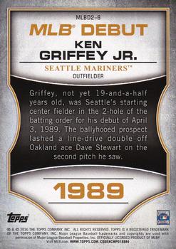 2016 Topps - MLB Debut Silver (Series 2) #MLBD2-6 Ken Griffey Jr. Back