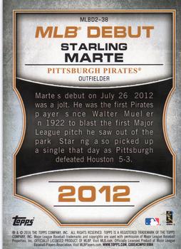 2016 Topps - MLB Debut Silver (Series 2) #MLBD2-38 Starling Marte Back