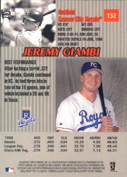 1999 Bowman's Best #132 Jeremy Giambi Back