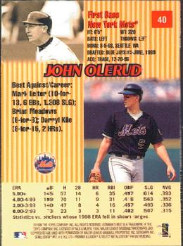 1999 Bowman's Best #40 John Olerud Back