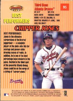 1999 Bowman's Best #95 Chipper Jones Back