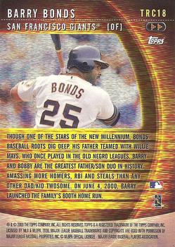 2001 Topps - A Tradition Continues #TRC18 Barry Bonds Back