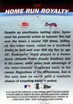2001 Topps - Combos #TC9 Home Run Royalty (Ken Griffey Jr. / Hank Aaron) Back