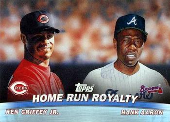 2001 Topps - Combos #TC9 Home Run Royalty (Ken Griffey Jr. / Hank Aaron) Front