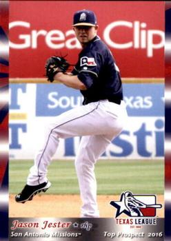 2016 Grandstand Texas League Top Prospects #NNO Jason Jester Front