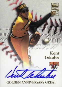 2001 Topps - Golden Anniversary Autographs #GAA-KT Kent Tekulve Front