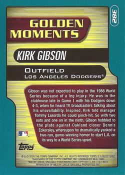 2001 Topps - Home Team Advantage #382 Kirk Gibson Back