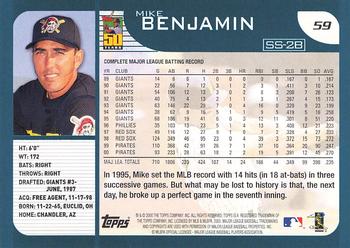 2001 Topps - Limited #59 Mike Benjamin  Back
