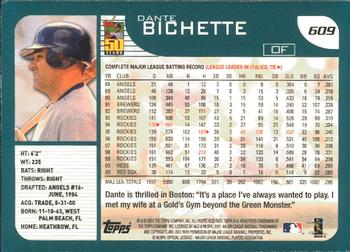 2001 Topps - Limited #609 Dante Bichette  Back