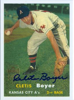 2001 Topps Archives - Autographs #TAA52 Cletis Boyer Front