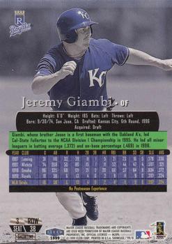 1999 Flair Showcase #38 Jeremy Giambi Back