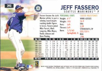 1999 Fleer Tradition #393 Jeff Fassero Back