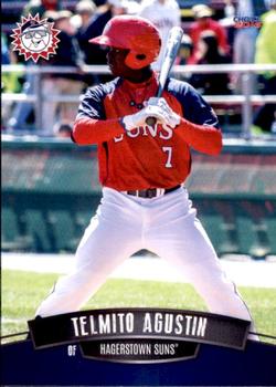 2016 Choice Hagerstown Suns #01 Telmito Agustin Front
