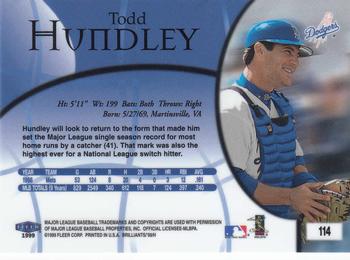 1999 Fleer Brilliants #114 Todd Hundley Back