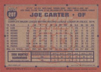 2001 Topps Traded & Rookies - Chrome Retrofractors #T136 Joe Carter Back