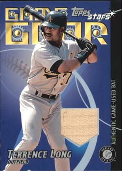 2001 Topps Stars - Game Gear Bats #TSR-TL Terrence Long Front