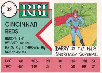 1992 RBI Magazine #39 Barry Larkin Back