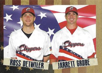 2016 Choice Columbus Clippers Military Appreciation #31 Ross Detwiler / Jarrett Grube Front