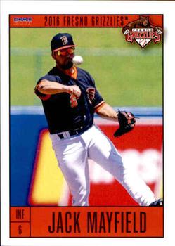 2016 Choice Fresno Grizzlies #14 Jack Mayfield Front