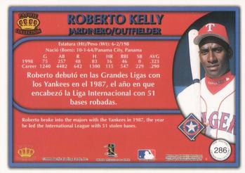 1999 Pacific Crown Collection #286 Roberto Kelly Back