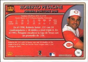 1999 Pacific Crown Collection #78 Roberto Petagine Back