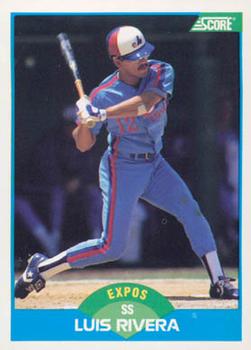 1989 Score #169 Luis Rivera Front