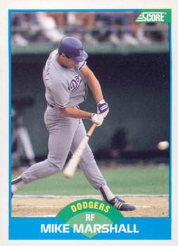 1989 Score #186 Mike Marshall Front