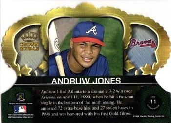 1999 Pacific Crown Royale #11 Andruw Jones Back