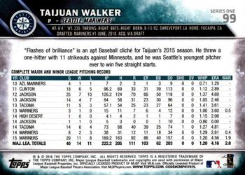 2016 Topps - All-Star Game #99 Taijuan Walker Back