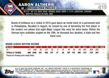 2016 Topps - All-Star Game #419 Aaron Altherr Back
