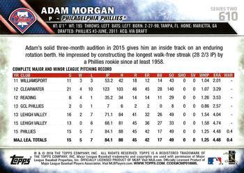 2016 Topps - All-Star Game #610 Adam Morgan Back