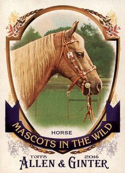 2016 Topps Allen & Ginter - Mascots In The Wild #MIW-6 Horse Front