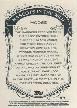 2016 Topps Allen & Ginter - Mascots In The Wild #MIW-7 Moose Back