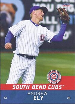 2016 Choice South Bend Cubs #10 Andrew Ely Front